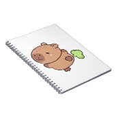 Carnet Cute Funny Farting Capybara Pastel Kawaii (Côté Droit)