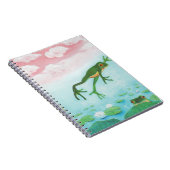Carnet Cute Funny Frog Sauts Dans L'Étang (Côté Droit)