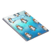 Carnet Cute Funny Kitten personnalisé (Côté Droit)