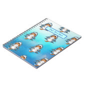 Carnet Cute Funny Kitten personnalisé (Côté gauche)