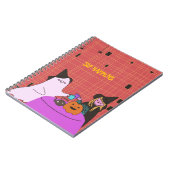 Carnet Cute Ghost & Witch Halloween  (Côté gauche)