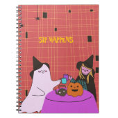 Carnet Cute Ghost & Witch Halloween  (Devant)
