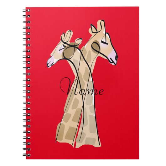 Carnet Cute Giraffe Couple Thunder_Cove (Devant)