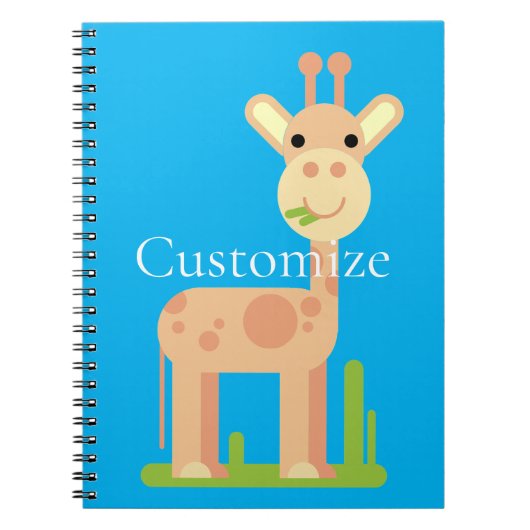 Carnet Cute Giraffe Munching Thunder_Cove (Devant)
