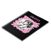 Carnet Cute Girl & PBubble, Comic Fun, Black & White Cust (Côté gauche)