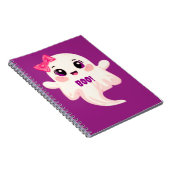 Carnet Cute girly Boo! Ghost (Côté Droit)