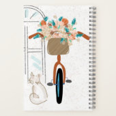 Carnet Cute Girly Cat Café sur mesure (Verso)