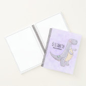 Carnet Cute Gray Tyrannosaure Rex Dinosaur Toy (Intérieur)