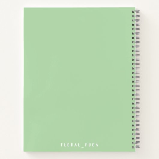 Carnet Cute green Notebook (Dos)
