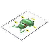 Carnet Cute grenouille avec mouches (Côté gauche)