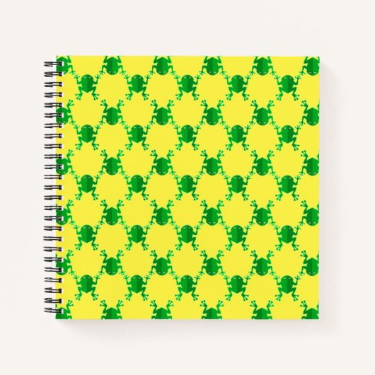 Carnet Cute grenouille cartonnée (Devant)