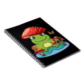 Carnet Cute Grenouille Champignons Casquette Papillon esc (Côté Droit)