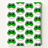 Carnet Cute grenouille souriante (Dos)