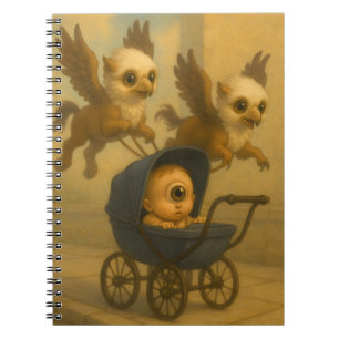 Carnet Cute Griffins & Baby Cyclops Mythologie Imaginaire