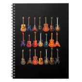Carnet Cute Guitar Rock and Roll Musical Instruments (Devant)