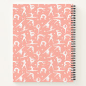 Carnet Cute Gymnaste Rose Nom personnalisé Moderne (Dos)