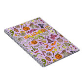 Carnet Cute Halloween Doodle Pattern (Côté Droit)
