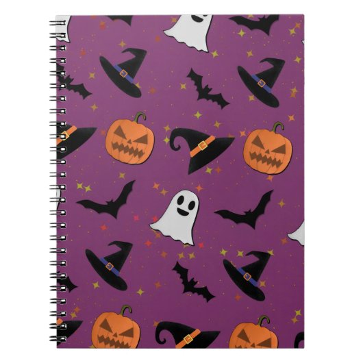 Carnet Cute Halloween Motif sans couture (Devant)