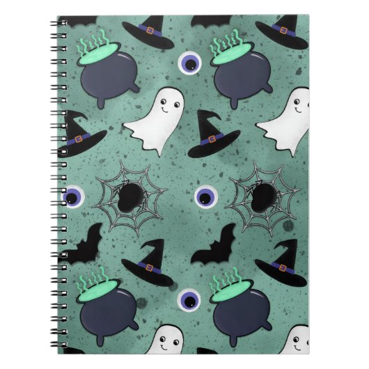 Carnet Cute Halloween Motif sans couture (Devant)