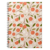 Carnet Cute Hand-drawn Orange Blossom Seamless Pattern (Devant)