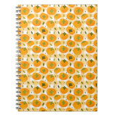 Carnet Cute Hand-Drawn Persimmons Seamless Pattern (Devant)