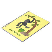Carnet Cute happy baby gorilla cartoon illustration (Côté gauche)
