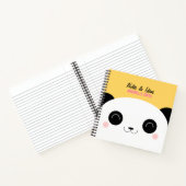 Carnet Cute Happy Kawaii Panda Bear (Intérieur)