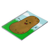 Carnet Cute Happy Potato in the Garden (Côté gauche)