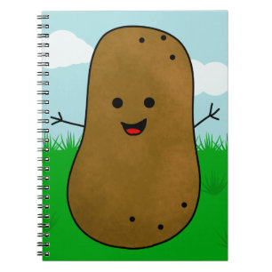 Carnet Cute Happy Potato in the Garden