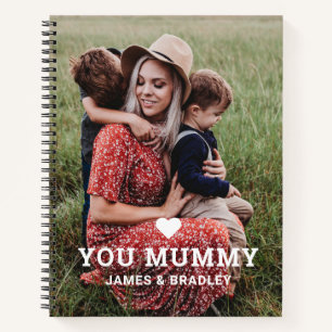 Carnet Cute Heart Love You Mummy Mother's Day Photo