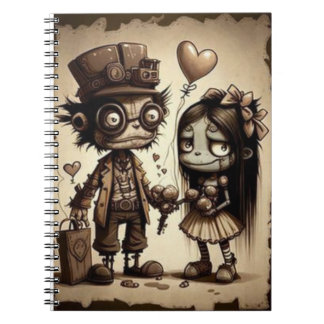 Carnet Cute Horror Girl Spiral Notebook – Valentine