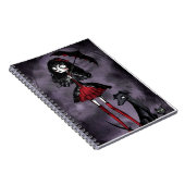 Carnet Cute Horror Girl Spiral Notebook – Valentine (Côté Droit)