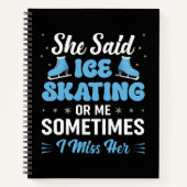 Carnet Cute Ice Rink Synchronized appelle (Devant)