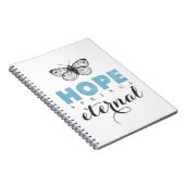 Carnet Cute Inspirational Hope Springs papillon éternel (Côté Droit)