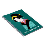 Carnet Cute Japonaise Geisha (Côté Droit)