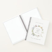 Carnet Cute Jaune Rustique Pré Floral Mariage de la couro (Intérieur)