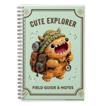Cute Kawaii 3D Clay Monster Explorer Camping Noteb