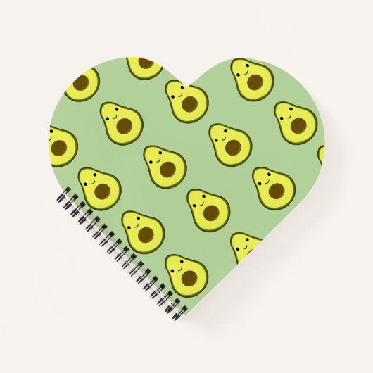 Carnet Cute Kawaii Avocado (Devant)