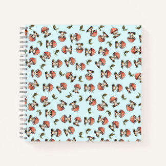 Carnet Cute Kawaii Baby Motif de champignons