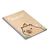 Carnet Cute Kawaii Capybara Notebook  (Côté Droit)