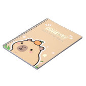 Carnet Cute Kawaii Capybara Notebook  (Côté gauche)
