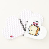 Carnet Cute Kawaii Cartoon Illustration of Sliced Bread (Intérieur)