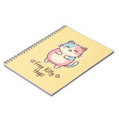 Carnet Cute Kawaii Cat "Free Pup Hugz" Personalized Pas (Côté gauche)