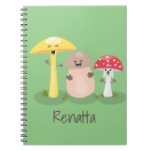 Carnet Cute kawaii champignon champignon toadstool (Devant)
