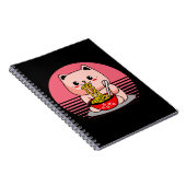 Carnet Cute Kawaii chat ramen (Côté Droit)