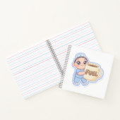 Carnet Cute Kawaii Chibi Nurse Giant Coffee Fuel Magnet (Intérieur)