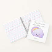 Carnet Cute Kawaii Cloud et Arc-en-ciel (Intérieur)
