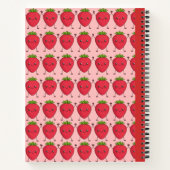 Carnet Cute Kawaii Composition des fraises (Dos)