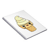 Carnet Cute Kawaii Cone de crème glacée (Côté Droit)