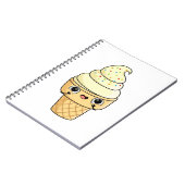 Carnet Cute Kawaii Cone de crème glacée (Côté gauche)